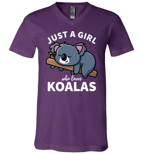 Just a girl who loves koalas V-Neck