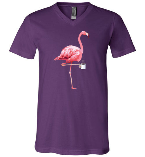 Flamingo Coffee V-Neck