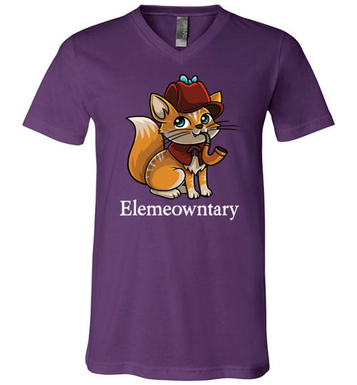 Cat Detective Elemeowntary V-Neck