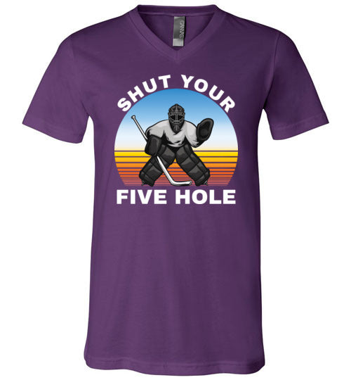 Ice Hockey Shut Your Five Hole V-Neck