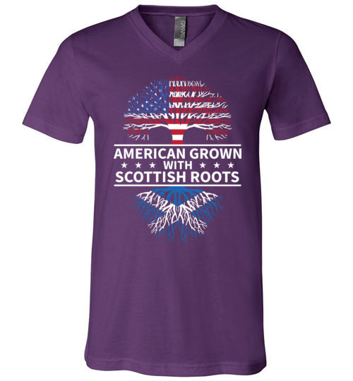 American Grown With Scottish Roots V-Neck
