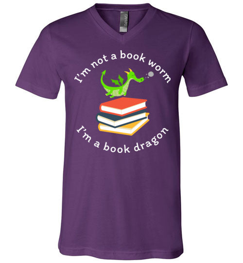 Book Dragon V-Neck