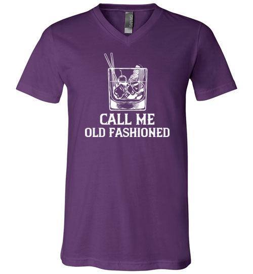 Call Me Old Fashioned Whiskey V-Neck