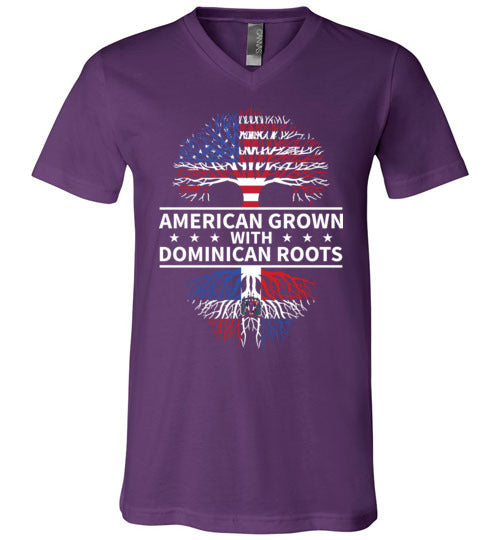 American Grown With Dominican Roots V-Neck