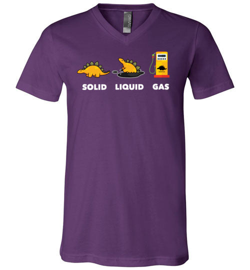 Dinosaur Solid Liquid Gas V-Neck