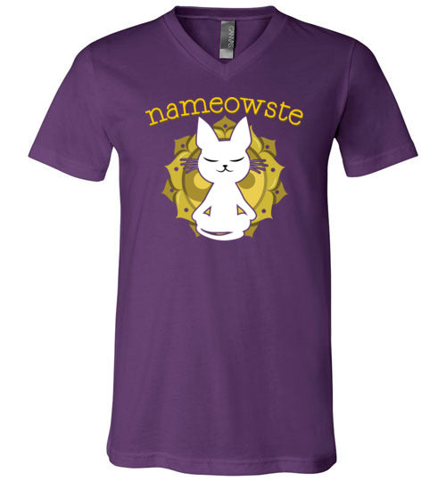 Cat Yoga Nameowste V-Neck