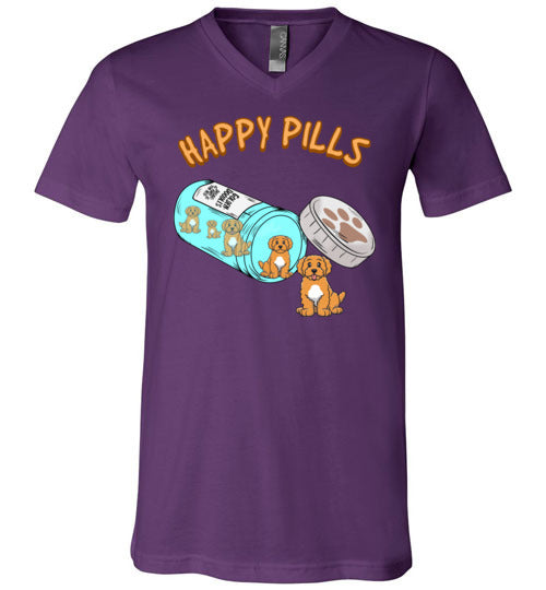 Goldendoodle Happy Pills V-Neck