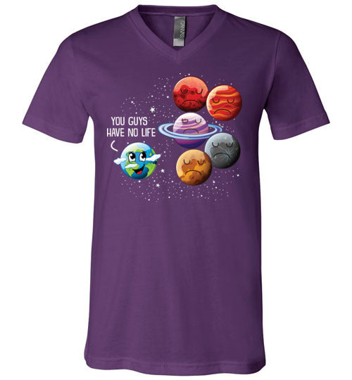 Planets No Life V-Neck