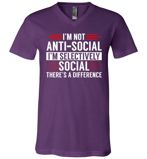 Selectively Social V-Neck