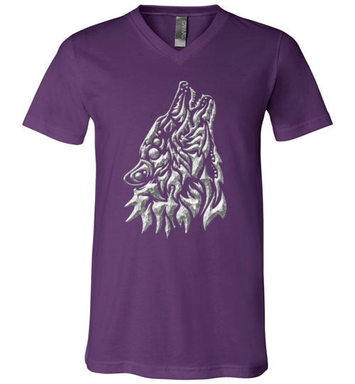 Fenrir Viking Wolf V-Neck