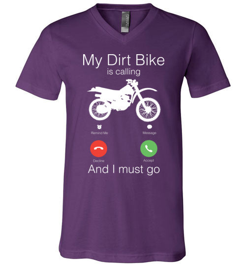 My Dirt Bike Is Calling V-Neck
