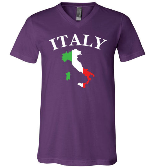 Italy Map Flag V-Neck