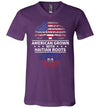 American Grown With Haitian Roots V-Neck