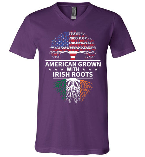 American Grown With Irish Roots V-Neck