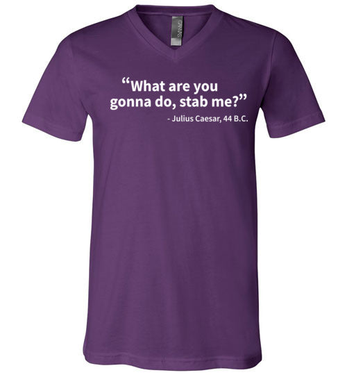 Julius Caesar Stab Me Quote V-Neck