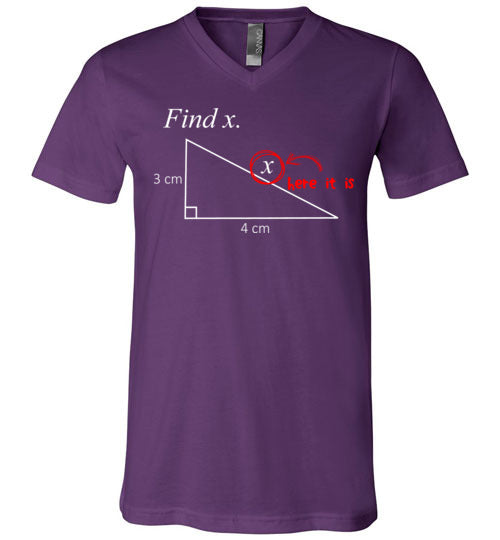 Math Find X V-Neck