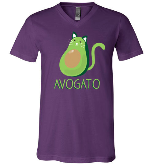Avocado Cat Avogato V-Neck