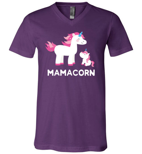 Unicorn Mom Mamacorn V-Neck