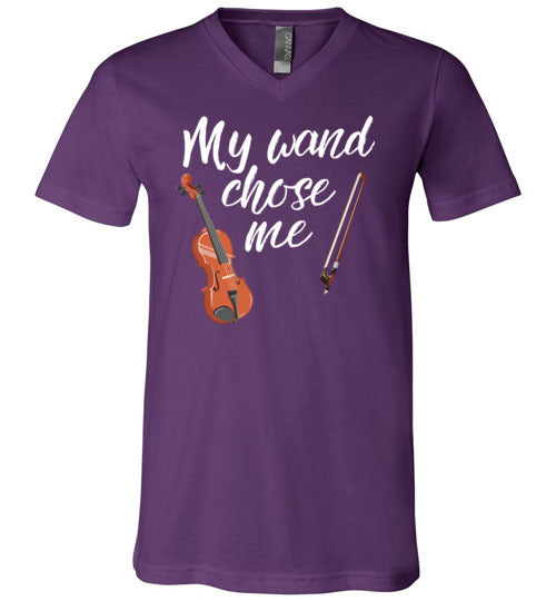 Violin Wand Chose Me V-Neck