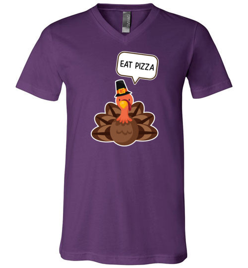 Thanksgiving Eat Pizza V-Neck