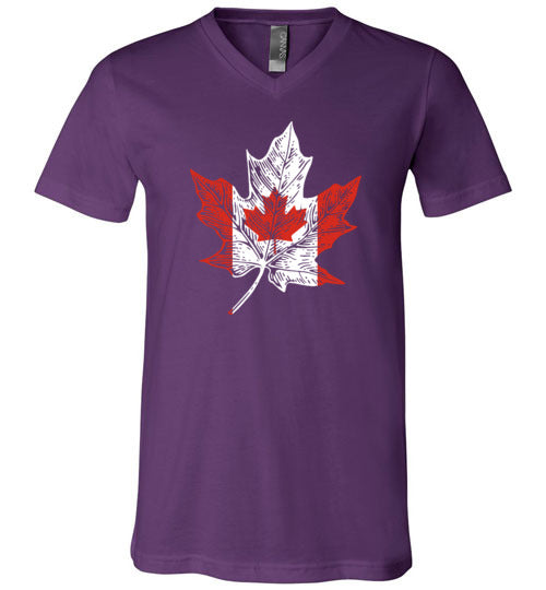Canadian Maple Leaf V-Neck