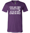 Sticks And Stones V-Neck