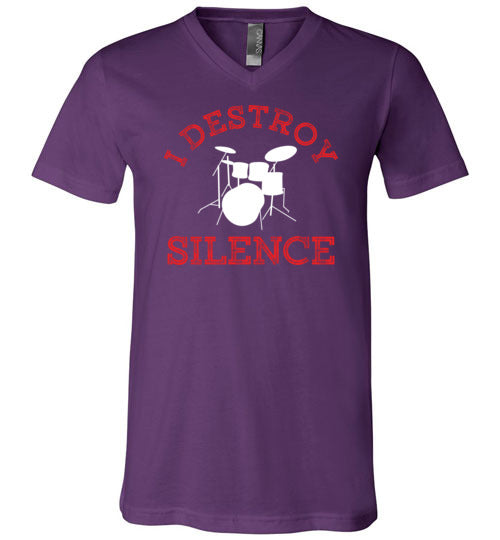 Drummer Destroy Silence V-Neck