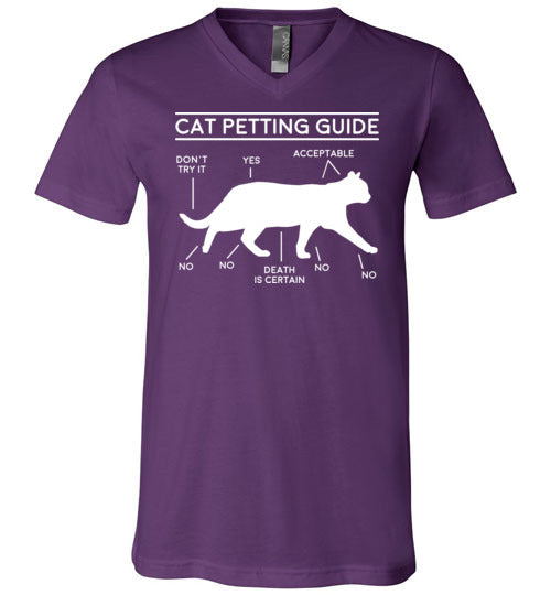 Cat Petting Guide V-Neck