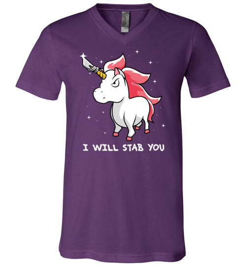 Unicorn Will Stab You V-Neck