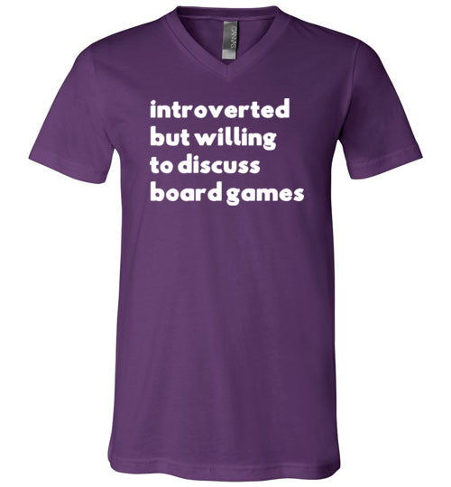 Introverted But Willing To Discuss Board Games V-Neck