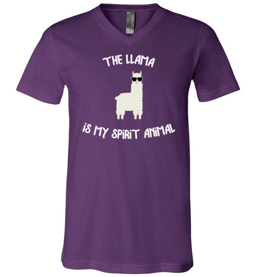 Llama Spirit Animal V-Neck