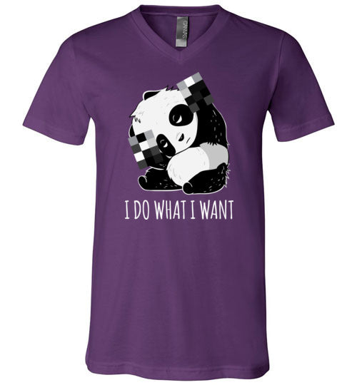 Panda Do What I Want V-Neck