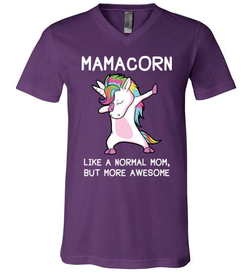 Mamacorn Unicorn Mom V-Neck