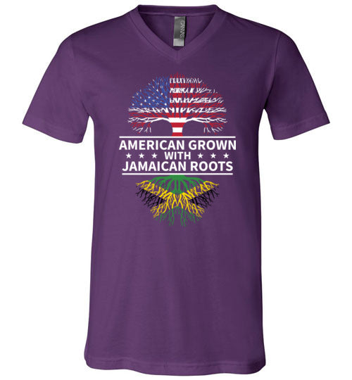 American Grown With Jamaican Roots V-Neck