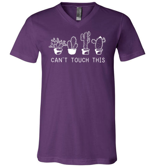 Cactus Cant Touch This V-Neck