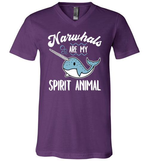 Narwhals Spirit Animal V-Neck