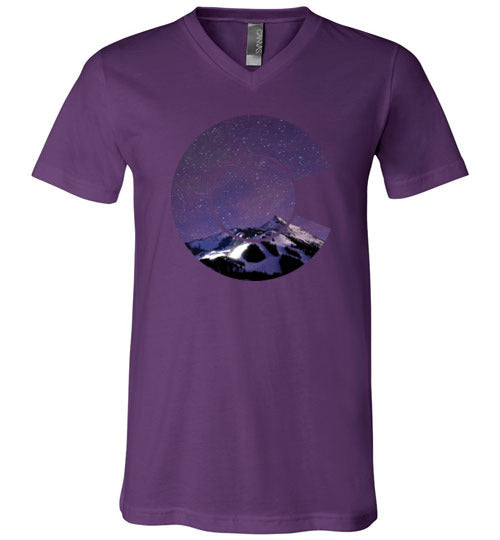 Colorado Flag Mountains V-Neck