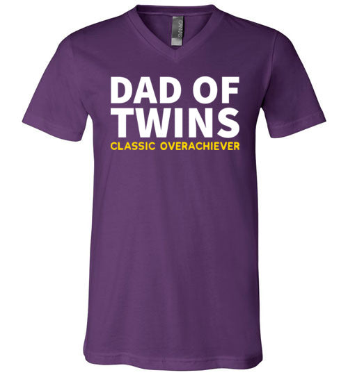 Dad Of Twins Overachiever V-Neck
