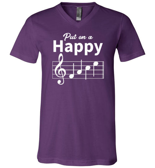 Happy Face Music V-Neck