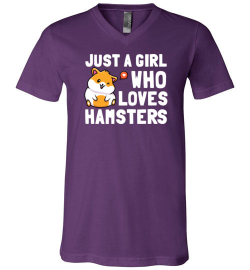 Just a girl Who Loves Hamsters V-Neck