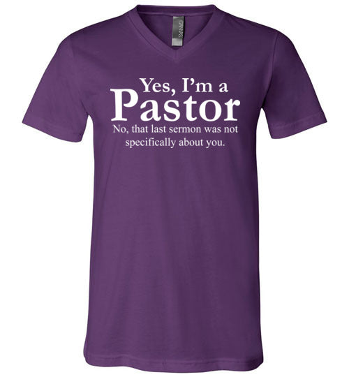 Pastor Last Sermon V-Neck