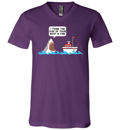 Shark Boat Size V-Neck