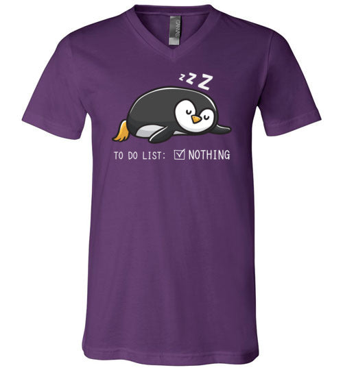 Penguin To Do List V-Neck