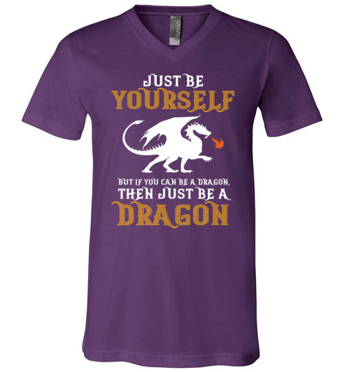 Just Be Yourself Dragon V-Neck