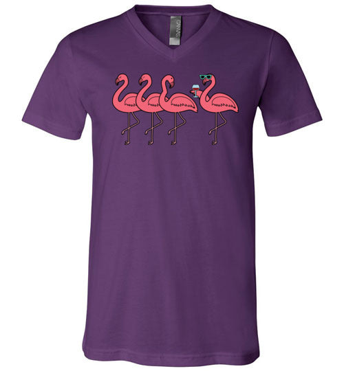 Flamingo Group Wine V-Neck