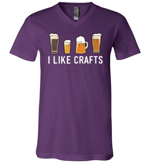I Like Crafts V-Neck