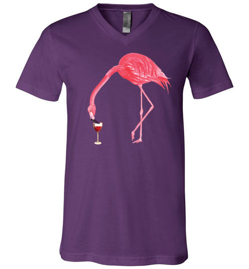 Flamingo Wine V-Neck