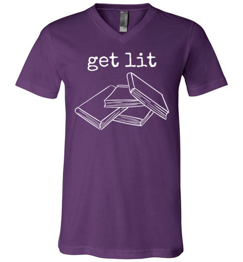Get Lit Literature Books V-Neck