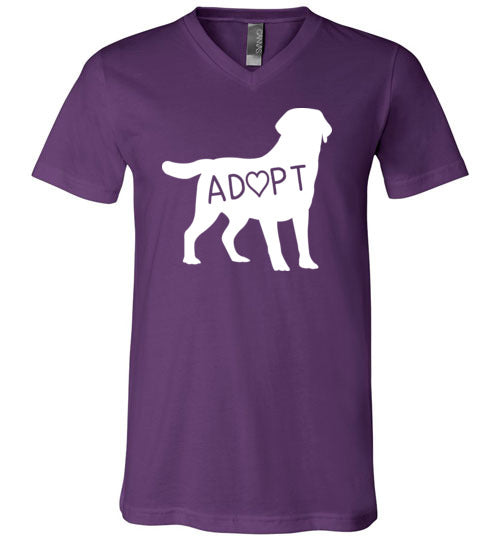 Adopt Dog V-Neck