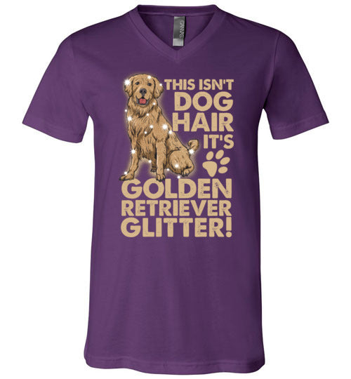 Golden Retriever Glitter V-Neck